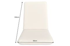 Outdoor Sitzkissen COMFORT LINE 50x100cm anthrazit für Niedriglehner-Stuhl Polsterauflage