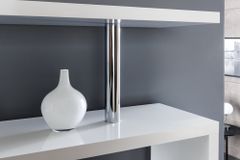 Design Regal SNAKE 165cm weiß Bücherregal Hochglanz mit fünf Böden