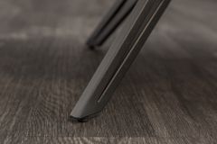 Drehbarer Design Stuhl EUPHORIA senfgelb Samt mit Armlehne Metallgestell schwarz