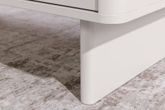 Design Couchtisch SAVOY 120cm kaschmir weiß Keramik Marmor mit Schubladen