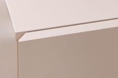 Design Nachtschrank COSMO 60cm cashmere weiß Eiche zwei Schubladen