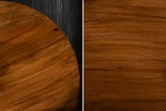 Design Beistelltisch EXTRAVAGANCIA 60cm Mangoholz massiv rund Metall Säulenfuß silber