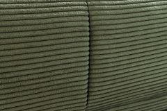 Moderner Hocker ELEGANCIA 110cm grün Cord mit Ziersteppung