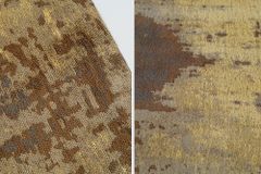 Vintage Baumwoll-Teppich MODERN ART 240x160cm sand braun Used Look