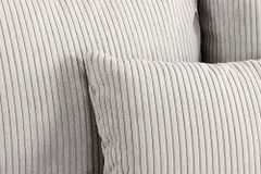 Modernes XXL Sofa ELEGANCIA 285cm champagner beige Cord inklusive Kissen Bigsofa