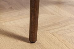 Design Stuhl VALHALLA WOOD braun Eiche smoke Walnuss Massivholz beige Strukturstoff