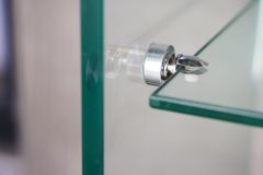 Design Konsolentisch FANTOME 100cm Glas transparent mit Ablage