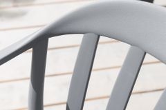 In- und Outdoor Gartenstuhl STUDIO ITALIA anthrazit stapelbar wetterfest