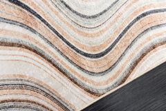 Moderner Teppich EARTH 230x160cm beige grau multicolor Flachgewebe Indoor-Teppich