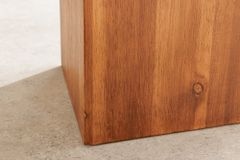 Massivholz Dekosäule COLUMNA 50cm braun Akazie Beistelltisch