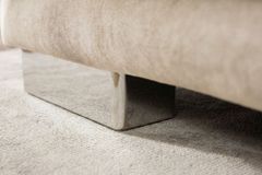 Modernes XXL Ecksofa DECADENCIA 320cm beige Samt Bigsofa inkl. Kissen