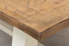 Massiver Esstisch HAMPTONS 200cm hellbraun creme Pinienholz