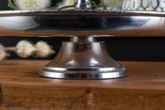 Design Etagere ORIENT 50cm silber im Wild Hammerschlag mit drei Etagen