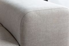 Big Sofa ELEGANCIA 285cm champagner beige Vogue Velours Samt inkl. Kissen Federkern