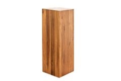 Massivholz Dekosäule COLUMNA 75cm braun Akazie Beistelltisch