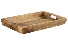 Massives Tablett MAKASSAR 45cm natur Mangoholz