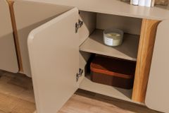 Sideboard COSMO 180cm greige Eiche Soft Close Stauraum