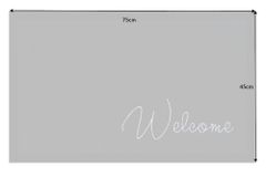 Strapazierfähige Fußmatte CLEAN WELCOME 75x45cm anthrazit Fußabtreter