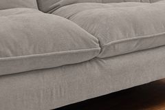 Modernes Schlafsofa COCOONING 190cm beige Chenillestoff 3-Sitzer Couch
