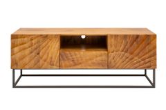 Massives TV-Lowboard SCORPION 160cm Mangoholz aufwendige 3D Schnitzereien