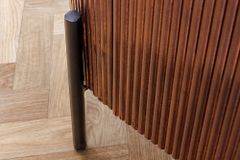 Massivholz Sideboard GATSBY 150cm dunkelbraun Mango Retro Design