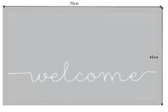 Strapazierfähige Fußmatte CLEAN WELCOME 75x45cm Fußabtreter anthrazit