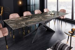 Ausziehbarer Esstisch EUPHORIA 180-220-260cm taupe Keramik made in Italy