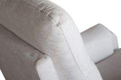 Exklusiver 1er Kinosessel HOLLYWOOD beige Strukturstoff elektrische Liegeposition