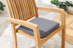Massiver Gartenstuhl EMPIRE TEAK natur Teakholz stapelbar
