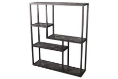 Modernes Wandregal SLIM LINE 90cm graphit Metall hängend