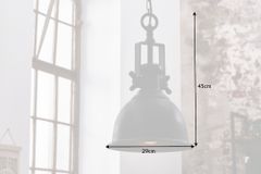 Design Hängelampe INDUSTRIAL 45cm schwarz bronze Industrial Stil