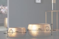 Handgefertigte Schalen 2er Set ORIENT gold Blumentopf im Hammerschlagdesign