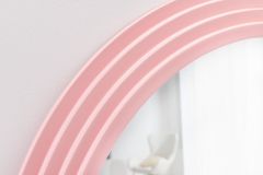 Design Wandspiegel WAVE 160cm rosa