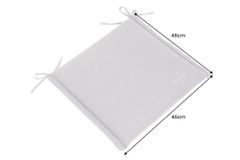 Outdoor Kissen ROG 46x48cm beige Sitzkissen Polster-Auflage für Gartenstuhl