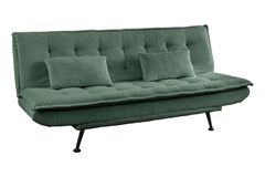 Modernes Schlafsofa JAZZ 190cm grün Cord 3-Sitzer Couch