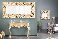 Eleganter Wandspiegel VENICE 75x75cm gold antik Barockstil