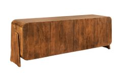 Massives Sideboard BRASIL 175cm braun Mangoholz sechs Fächer