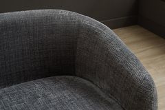 Design Sofa VOGUE 200cm grau Chenille Cremona 3-Sitzer Couch mit Nosagfederung