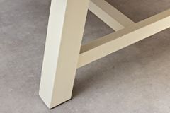 Massiver Esstisch HAMPTONS 200cm hellbraun creme Pinienholz