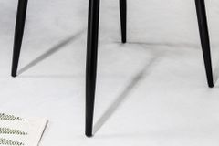 Moderner Stuhl DESIGNO grau Kunststoff Gartenstuhl mit Armlehnen Indoor Outdoor