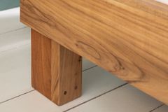 Massivholz Bett AMAZONAS 180x200cm Akazie Baumkante natur Doppelbett