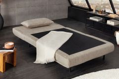 Schlafsessel SMART MULTIFUNCTION 100cm champagner beige Vogue Seiden Samtstoff