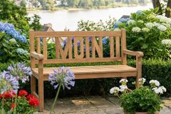 Massive Gartenbank EMPIRE TEAK Moin 120cm natur Teakholz