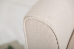 Elegante Sitzbank SCARLETT 90cm beige mit Armlehnen
