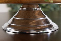 Dekorative Etagere PURE NATURE 68cm silber Mangoholz handmade drei Etagen