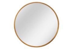 Runder Wandspiegel PORTRAIT 60cm gold Eisen handmade