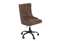 Höhenverstellbarer Bürostuhl VICTORIAN vintage taupe mit Armlehne