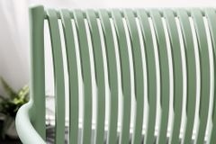 In- und Outdoor Stuhl STUDIO ITALIA salbei stapelbar wetterfest Gartenstuhl