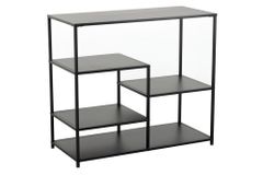 Industrial Regal DURA STEEL 90cm schwarz Metall Konsole