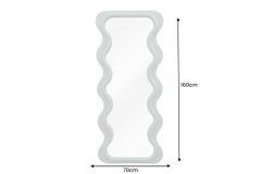 Design Wandspiegel CURVY 160cm salbeigrün